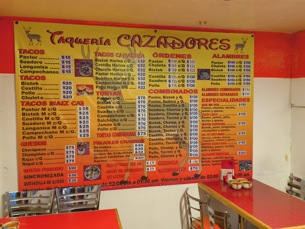 Taqueria Cazadores Menu - Image 1